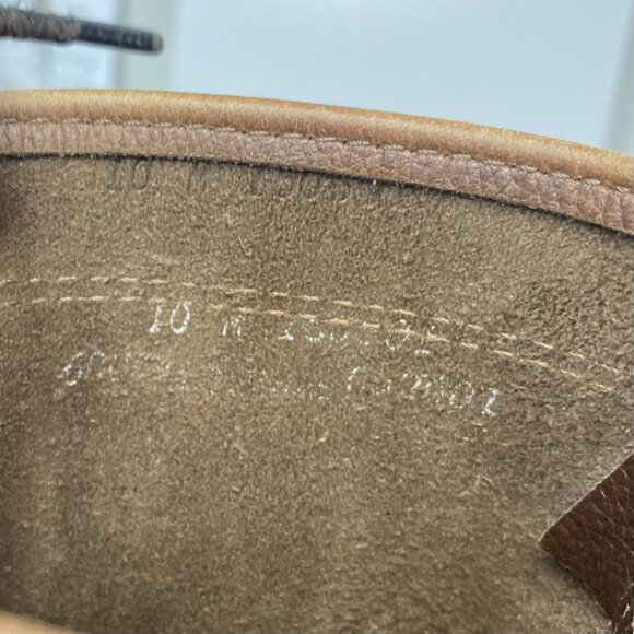 Vintage LL Bean Maine Hunting Shoe Boots Mens 10 M Brown Leather Rubber Duck 12" - Picture 14 of 14